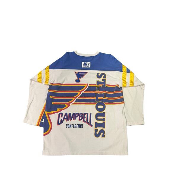 Vintage St. Louis Blues NHL Jersey by Starter – Campbell Conference – Size L - Picture 1 of 2